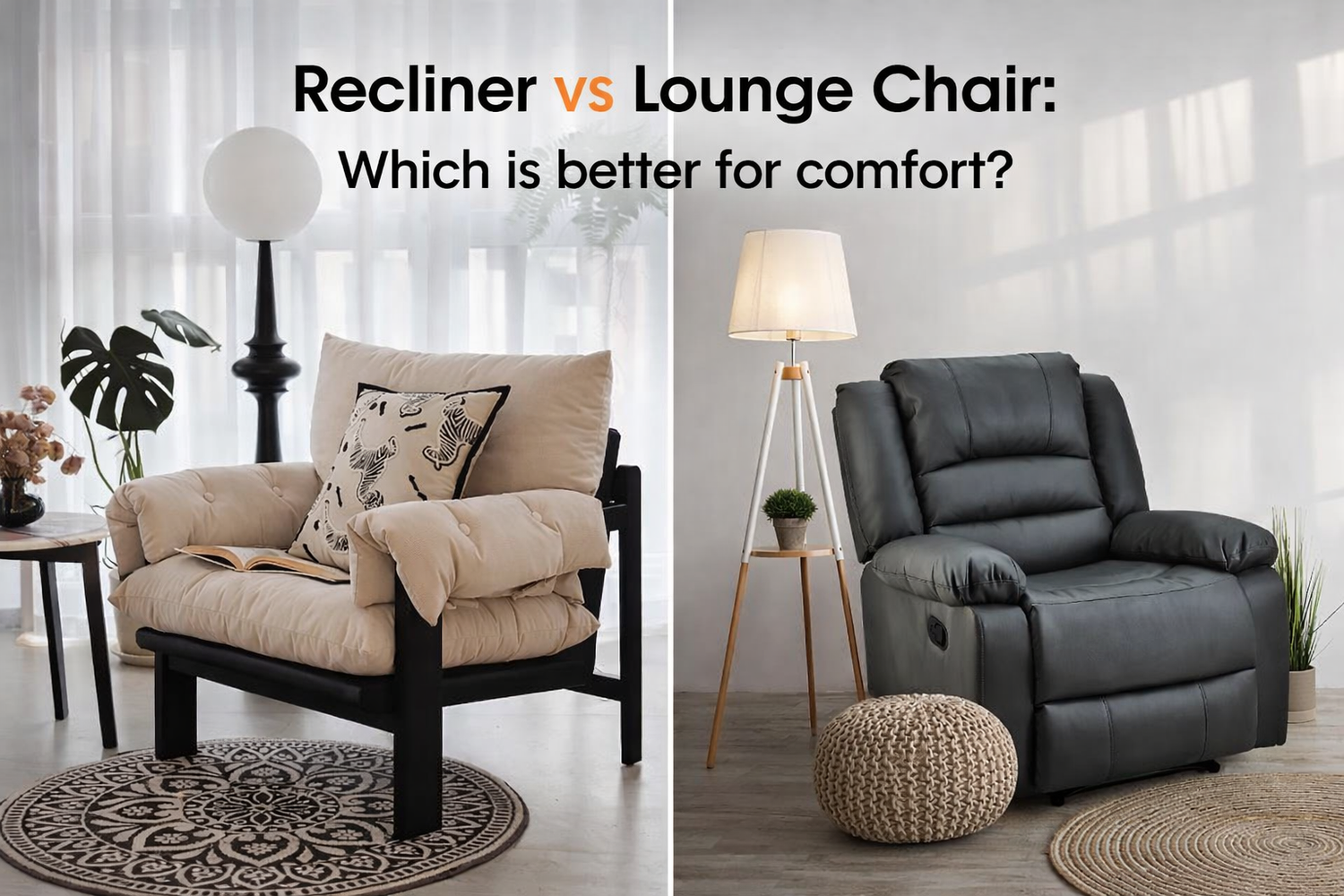 Recliner vs Lounge Chair – Which Is Better for Comfort?