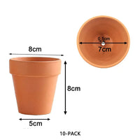 Large terra cotta flower pot with measurements for 10 pack clay ceramic flower pots 8x8cm