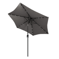Centra 2.7M LED Outdoor Umbrella Base Stand Grey-1954802421616218120