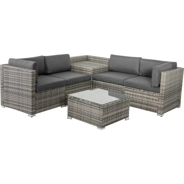 6pcs outdoor modular lounge sofa coogee featuring a close up of a couch, table, and coffee table, perfect for outdoor living furniture set - 720mm