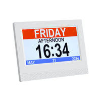 Artiss 7" Digital Day Clock Calendar Alarm White