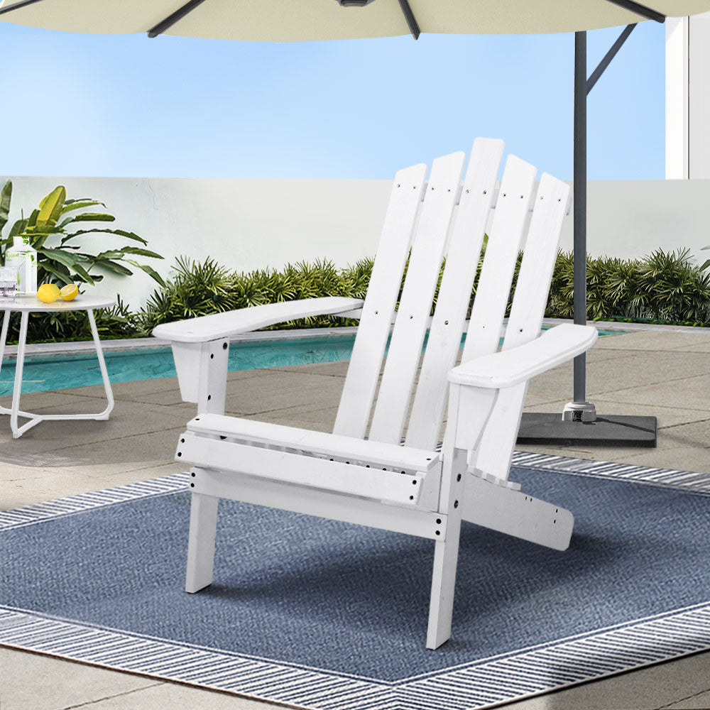 Adirondack Outdoor Wooden Beach Chair - 3 Colours
