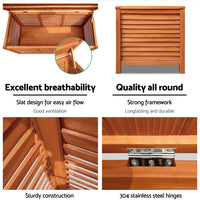 Gardeon Outdoor Storage Bench Box/Seat 210L Wooden