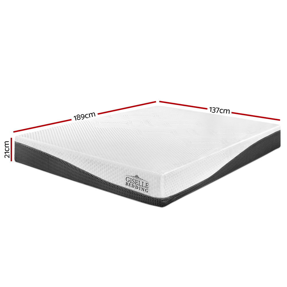 Giselle Bedding Memory Foam Mattress Bed Cool Gel Non Spring 21cm Double Or Queen