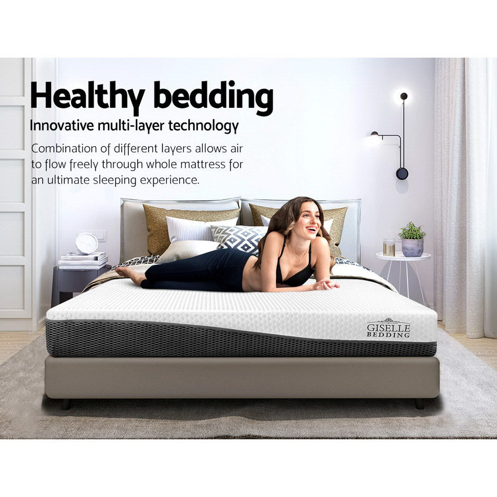 Giselle Bedding Memory Foam Mattress Bed Cool Gel Non Spring 21cm Double Or Queen