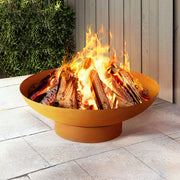 Grillz fire pit iron bowl 80cm outdoor patio fireplace 2