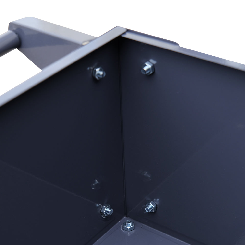 Raised Steel Planter Box 100x40x80cms - Grey