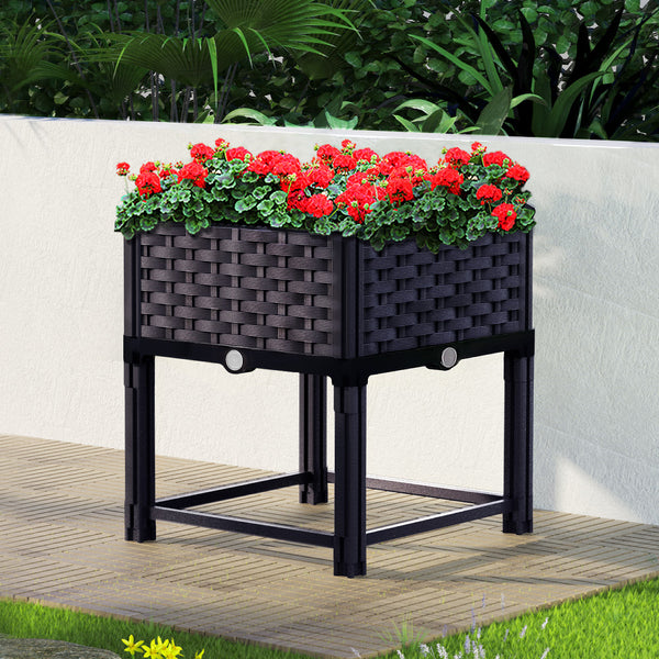 Greenfingers Garden Bed 40x40x23cm PP Planter Box Raised Container