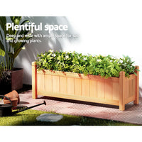 Wooden Planter Box Raised 90 x 30 x 33cms - X2