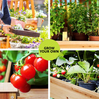 Elevated 120x60x80cm Wooden Planter Box - X2