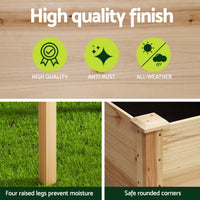 Elevated 120x60x80cm Wooden Planter Box - X2