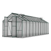 Greenfingers greenhouse aluminium polycarbonate - 6.3 x 2.44 2.1m 1