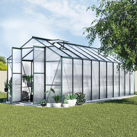 Greenfingers greenhouse aluminium polycarbonate - 6.3 x 2.44 2.1m 8