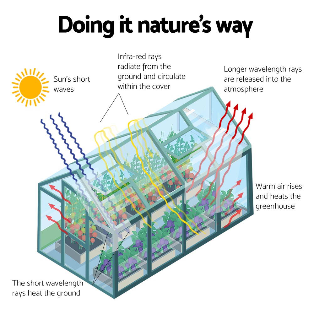 Greenfingers greenhouse aluminium polycarbonate - 6.3 x 2.44 2.1m 6