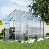 Greenfingers Greenhouse Double Doors Aluminium Garden Shed - 308 x 250 x 226cm