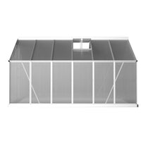 Greenfingers greenhouse aluminium polycarbonate garden shed - 362 x 250 195cm 3
