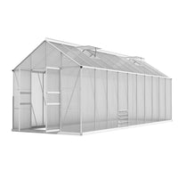 Greenfingers Greenhouse Aluminium Large Green House - 6X2.4m