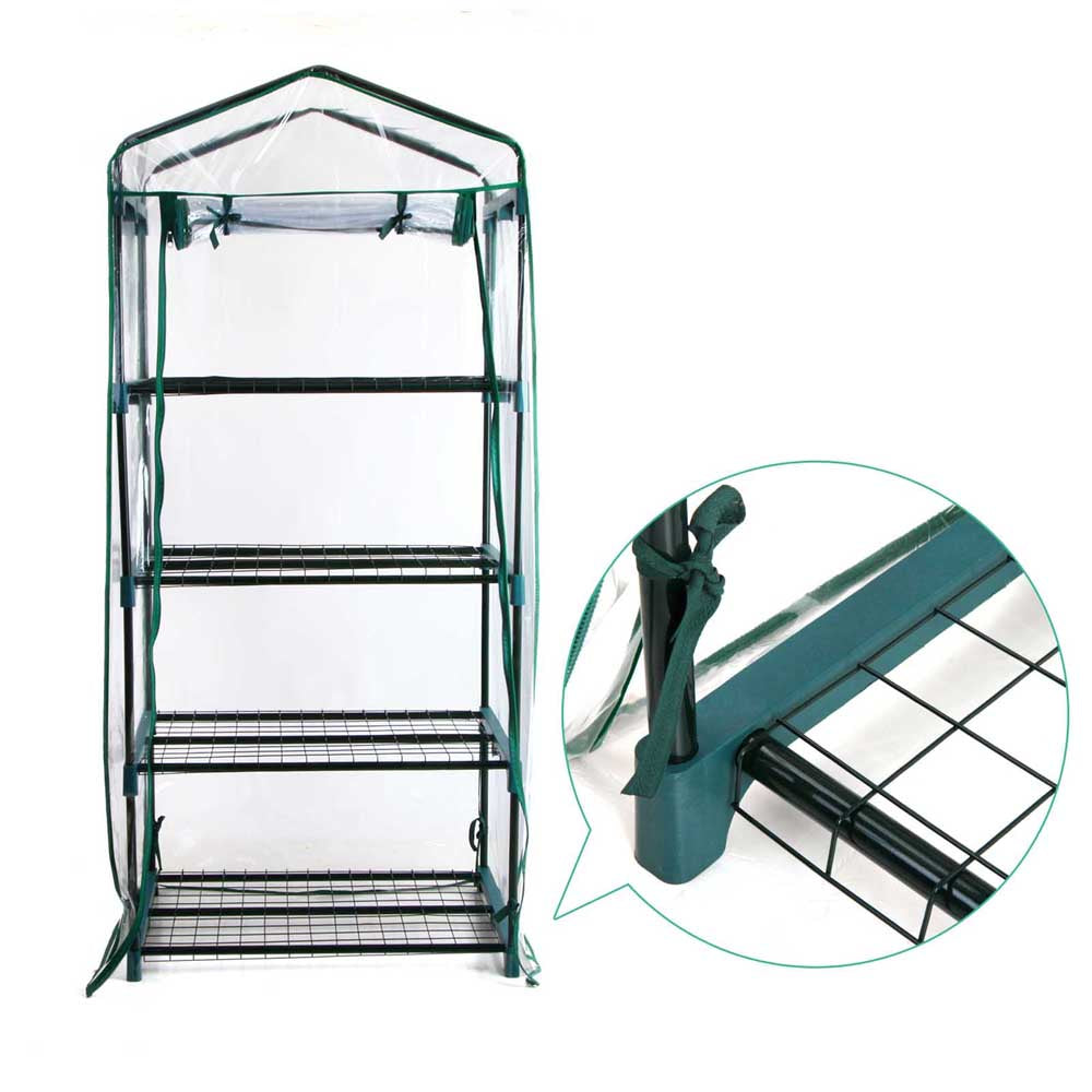 Greenfingers  Mini Green House 4 Tiers - 70 x 50 x 160cm