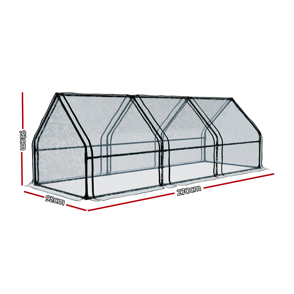 Greenfingers Mini Greenhouse  Raised Garden Bed Planter Box - 270 x 92 x 92cm