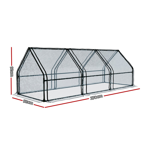 Greenfingers Mini Greenhouse  Raised Garden Bed Planter Box - 270 x 92 x 92cm