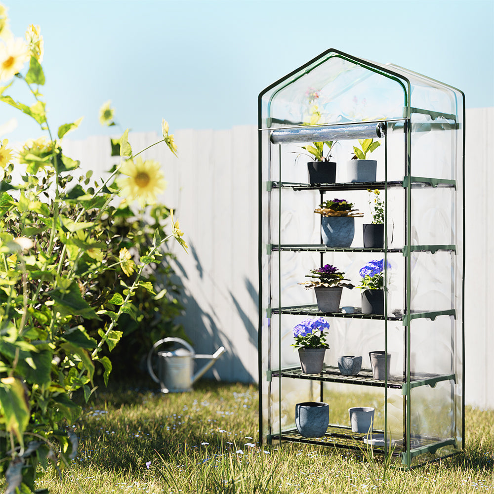 Greenfingers Mini Greenhouse 5 Tiers Garden Bed Planter Box - 189 x 69 x 49cm