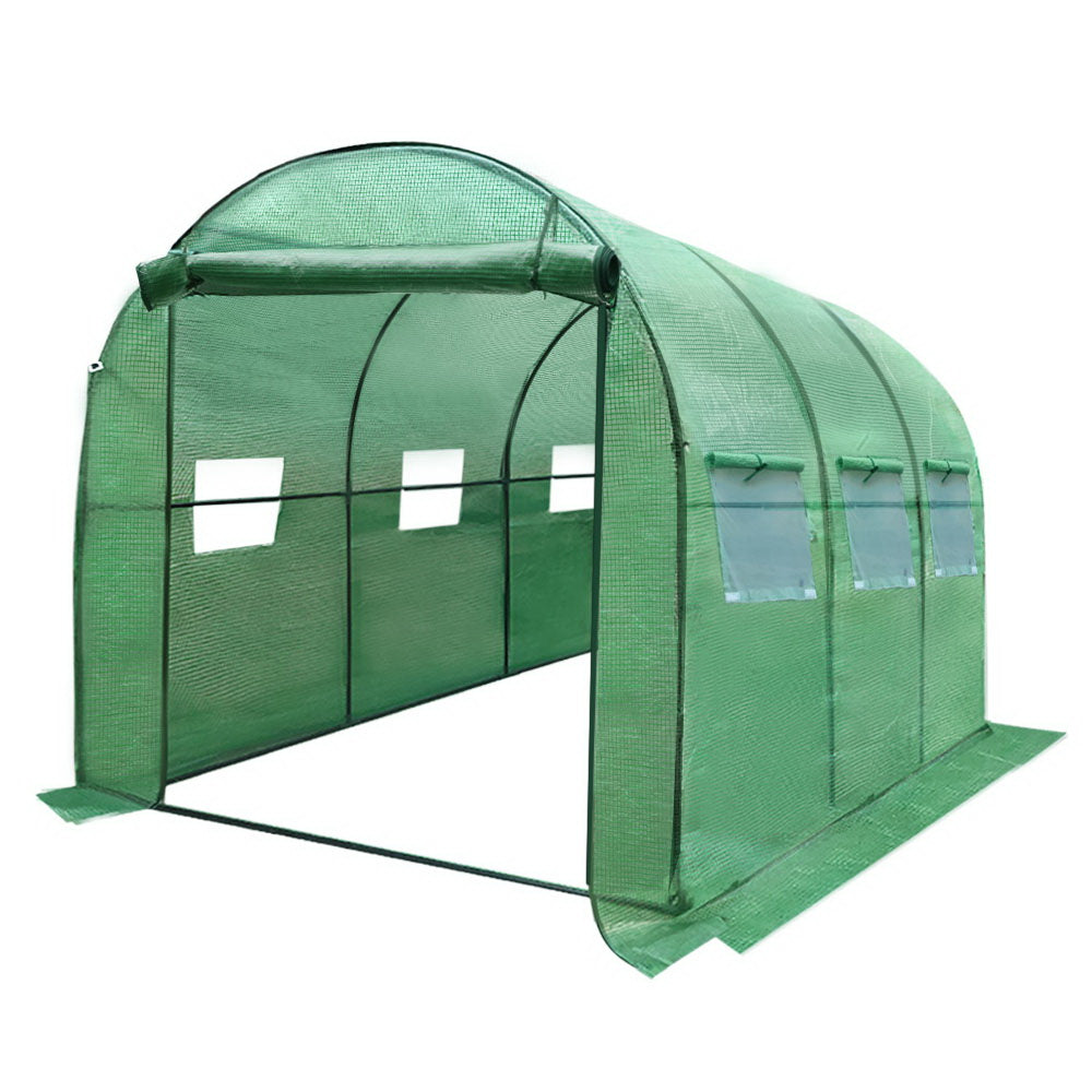 Greenfingers Greenhouse Garden Shed Storage Lawn - 3 x 2 x 2m