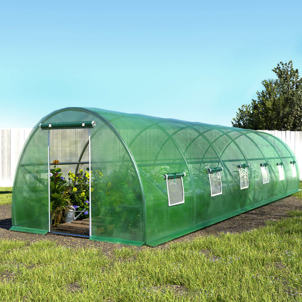 Greenfingers Greenhouse Walk in Tunnel Plant Garden Shed Dome 9x3x2M