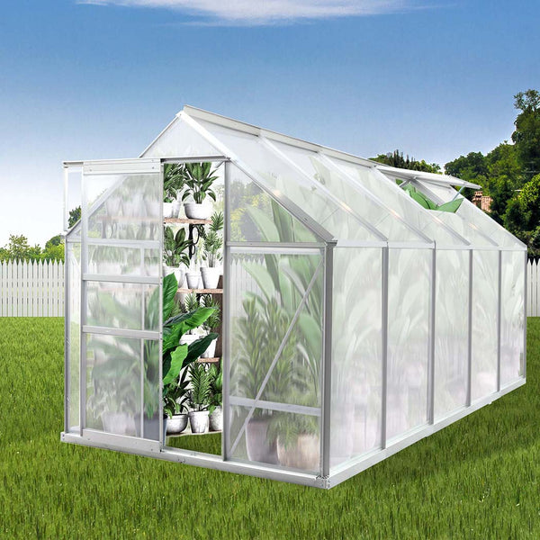 Lambu Greenhouse Aluminium Walk In Green-1910112313327882246