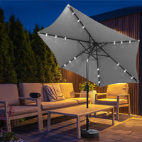 Centra 2.7M LED Outdoor Umbrella Base Stand Grey-1954802421616218118
