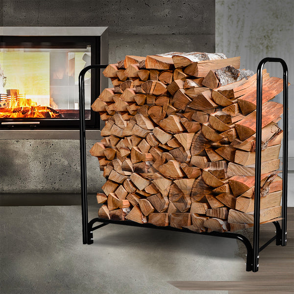 Firewood Rack Holder 4FT Fireplace Tool-1942353231443267591
