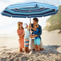Mountview 2M Outdoor Beach Umbrellas Sand Blue-1954802439110660103