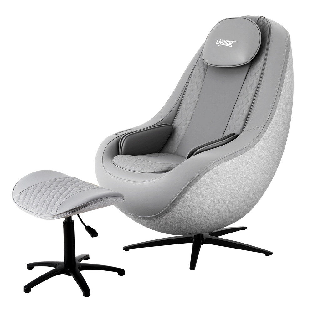 Livemor Massage Chair Electric Recliner 3D ROLI With Foot Stool