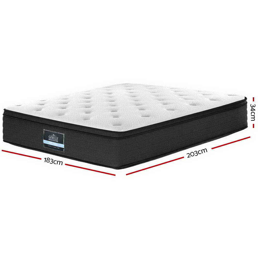Giselle Bedding 34cm Mattress Euro Top Double, Queen or King