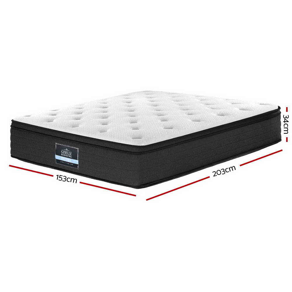 Giselle Bedding 34cm Mattress Euro Top Double, Queen or King