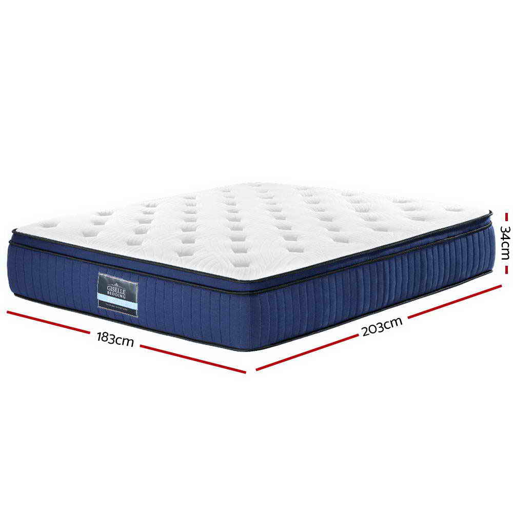 Giselle Bedding 34cm Mattress Cool Gel Memory Foam 7 Zone Queen Or King