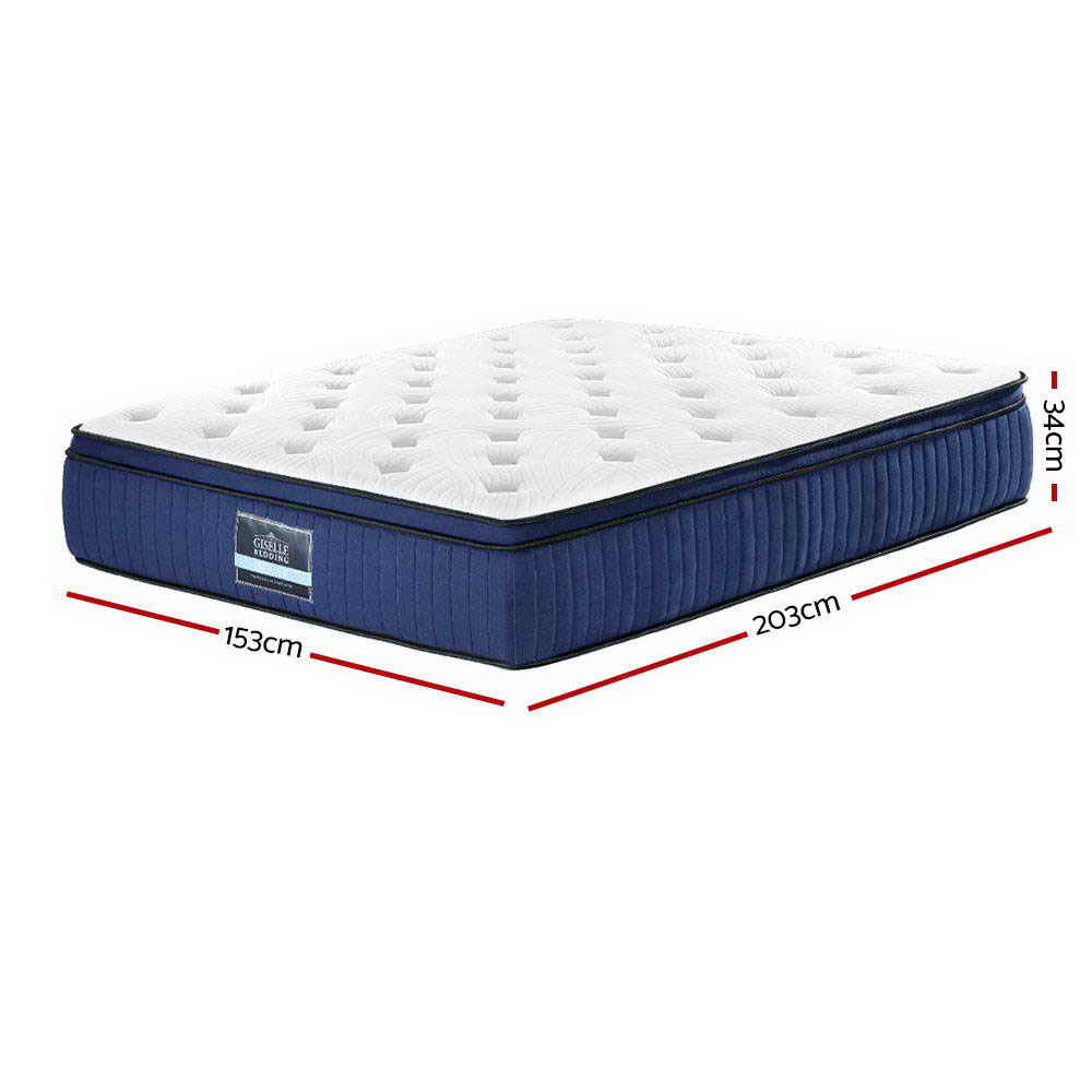 Giselle Bedding 34cm Mattress Cool Gel Memory Foam 7 Zone Queen Or King
