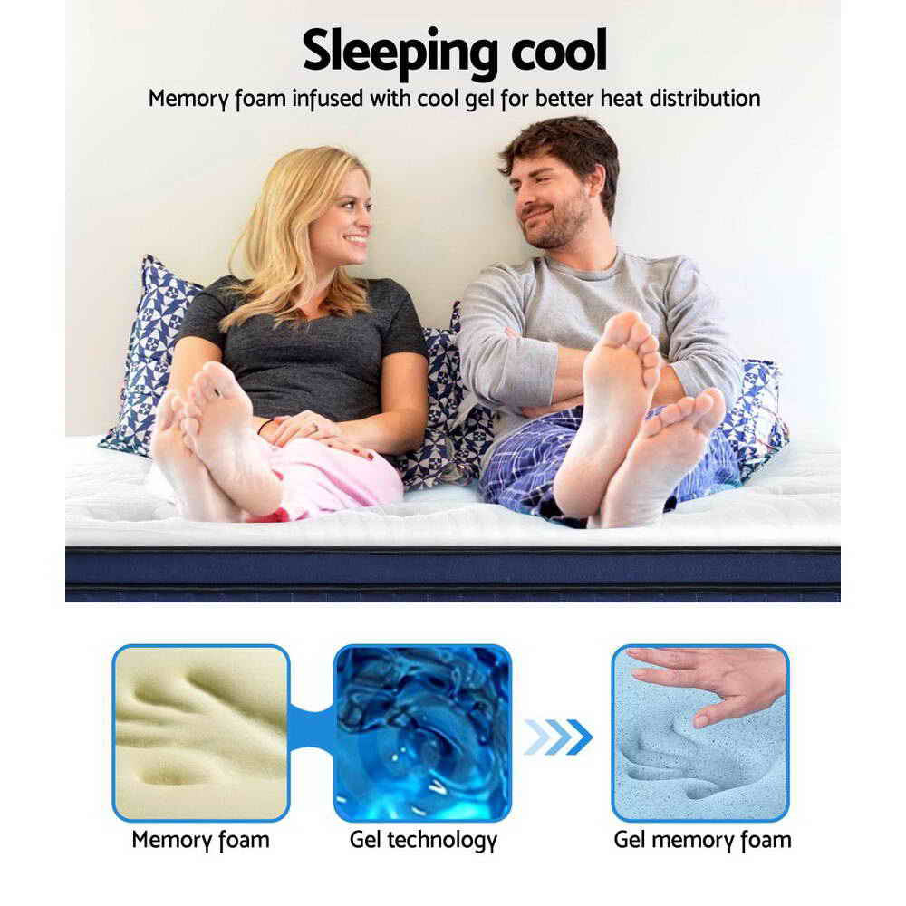 Giselle Bedding 34cm Mattress Cool Gel Memory Foam 7 Zone Queen Or King
