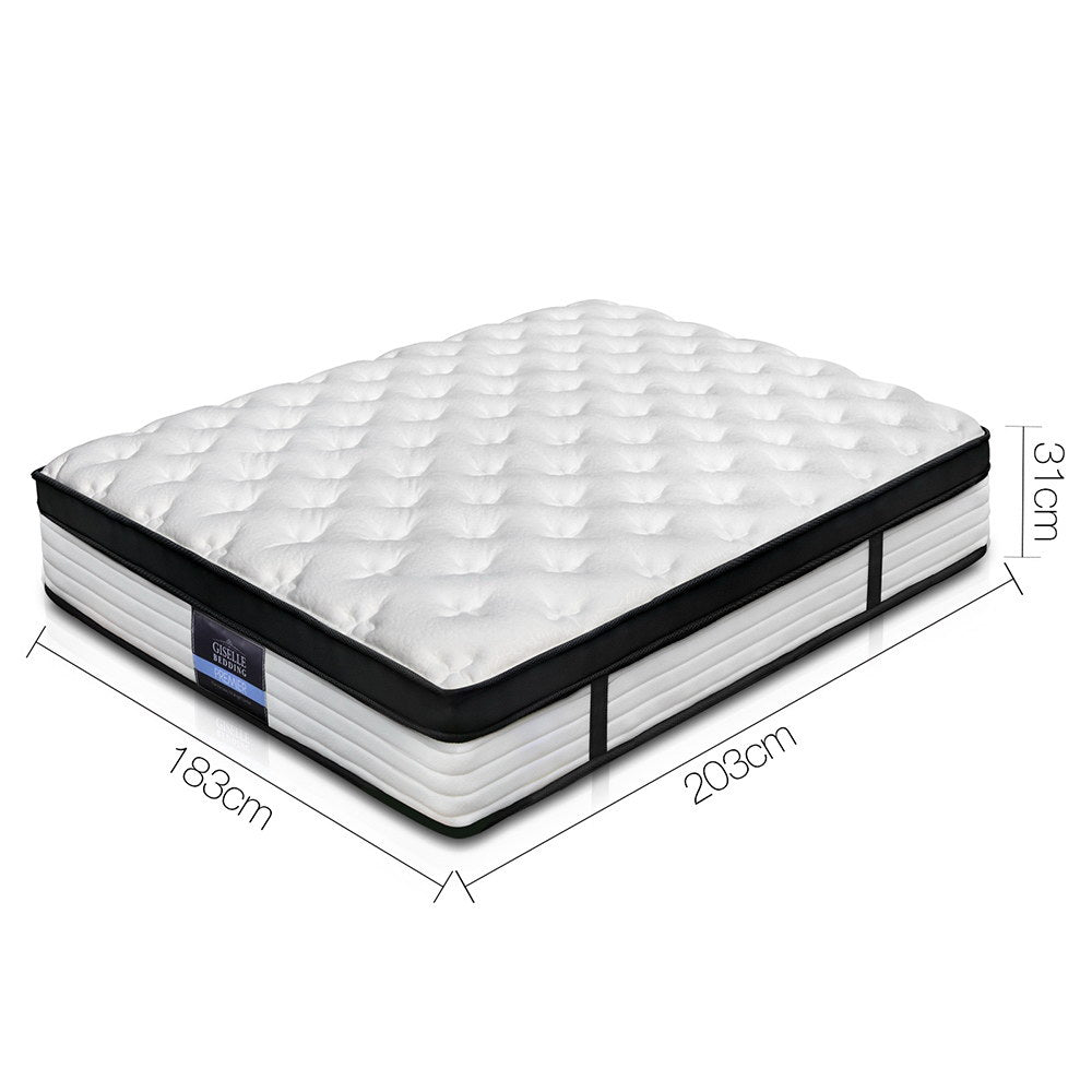 Giselle Bedding 31cm Mattress Euro Top Queen or King