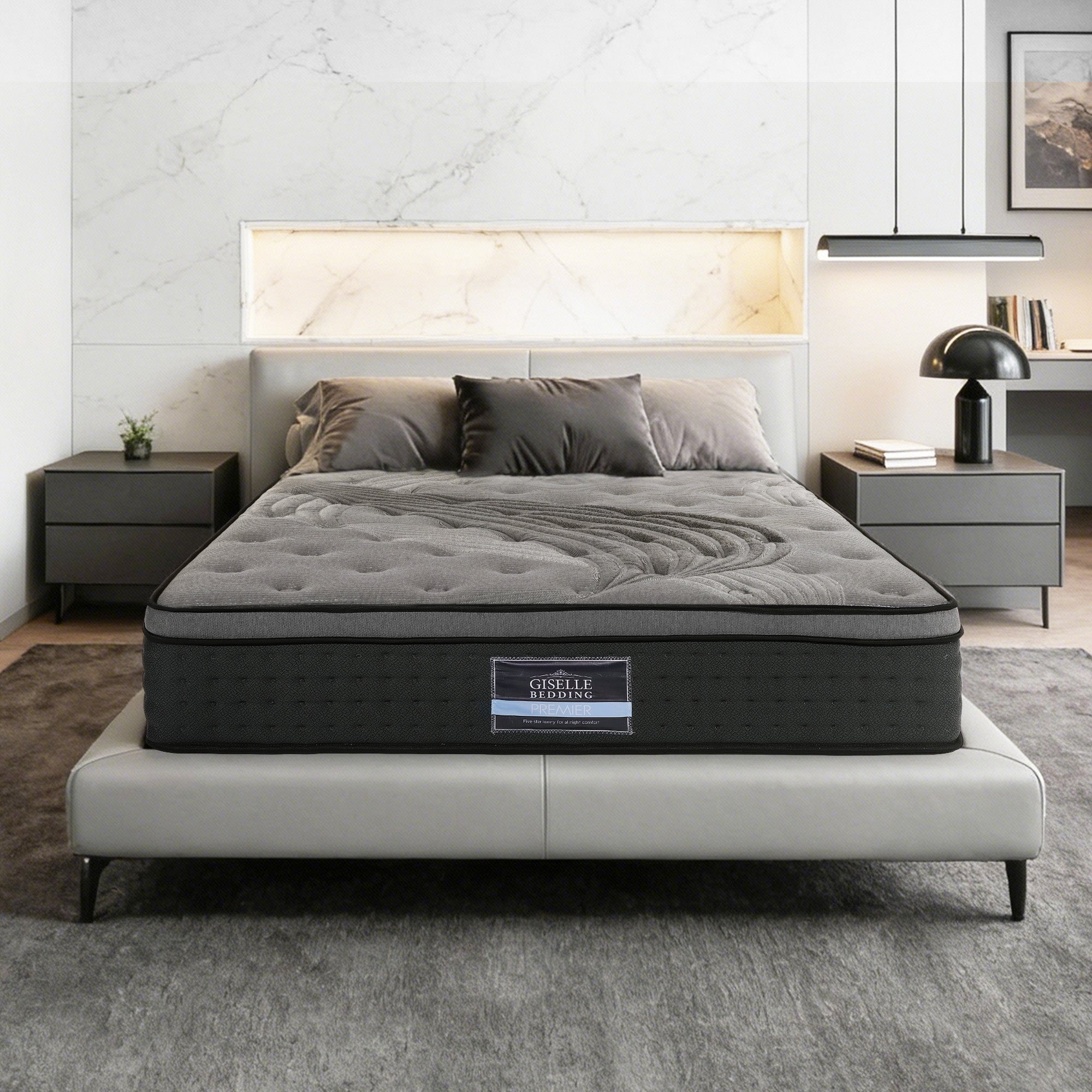 Giselle Bedding 34cm Mattress Bamboo Cover Queen or King