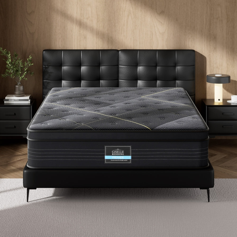 Giselle Mattress 35cm Bed Bamboo Pocket Firm Foam - Queen or King