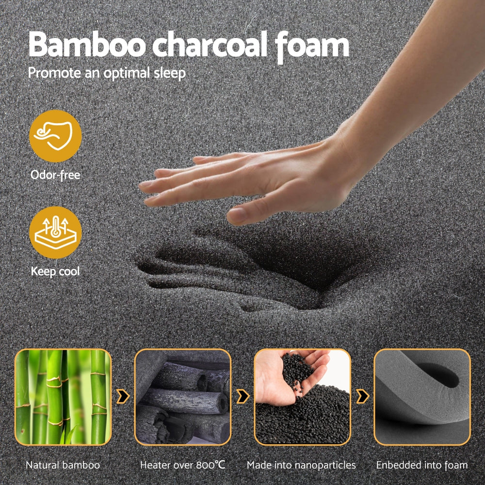 Giselle Mattress 35cm Bed Bamboo Pocket Firm Foam - Queen or King