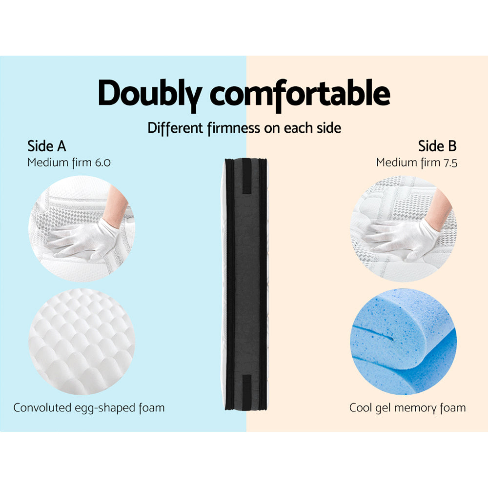 Giselle Bedding 36cm Mattress Cool Gel Memory Foam - 3 Sizes