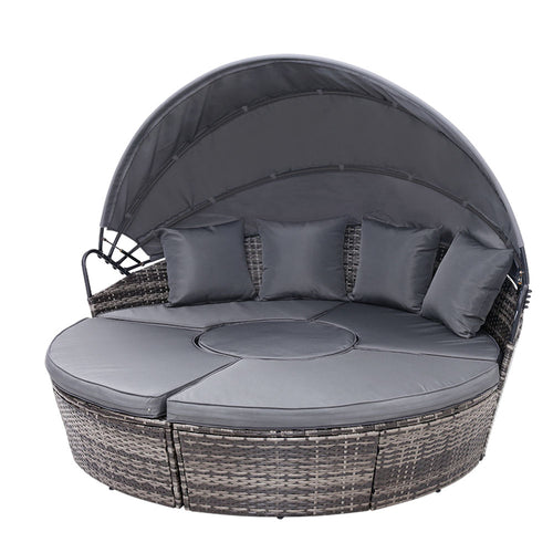 Gardeon sun lounge setting wicker day bed 9