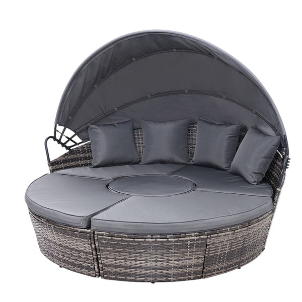 Gardeon sun lounge setting wicker day bed 9