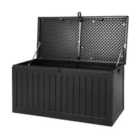 Outdoor Storage Box 270L Lockable Garden Bench - Grey or Black