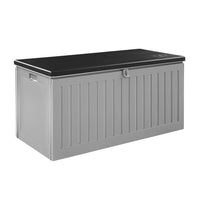 Outdoor Storage Box 270L Lockable Garden Bench - Grey or Black
