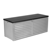 Outdoor Storage Box 390L Lockable Garden Bench - Grey or Black