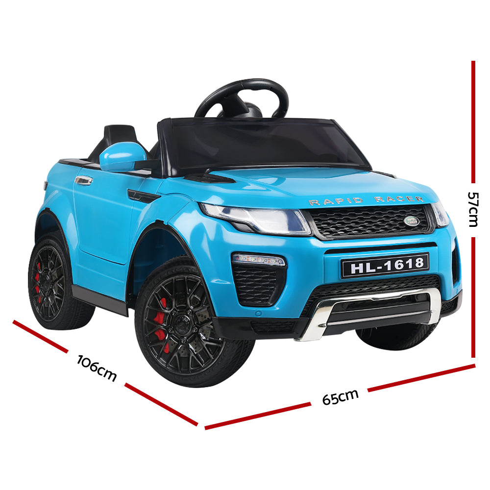 Rigo Kids Electric Ride On Car SUV Range Rover-inspired Toy  Remote 12V - Blue