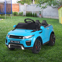 Rigo Kids Electric Ride On Car SUV Range Rover-inspired Toy  Remote 12V - Blue