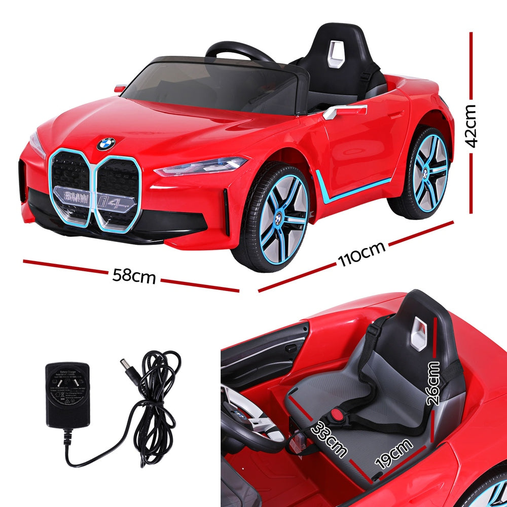 Kids Ride On Car BMW Licensed I4 Sports Remote Control Electric Toys 12V - 2 Colours